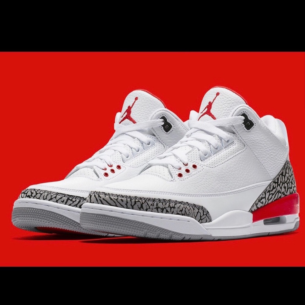 AIR JORDAN 3 - Retro - White/FireRed/Grey (READ DISCERPTION!!!) - Picture 2 of 11